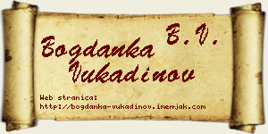 Bogdanka Vukadinov vizit kartica